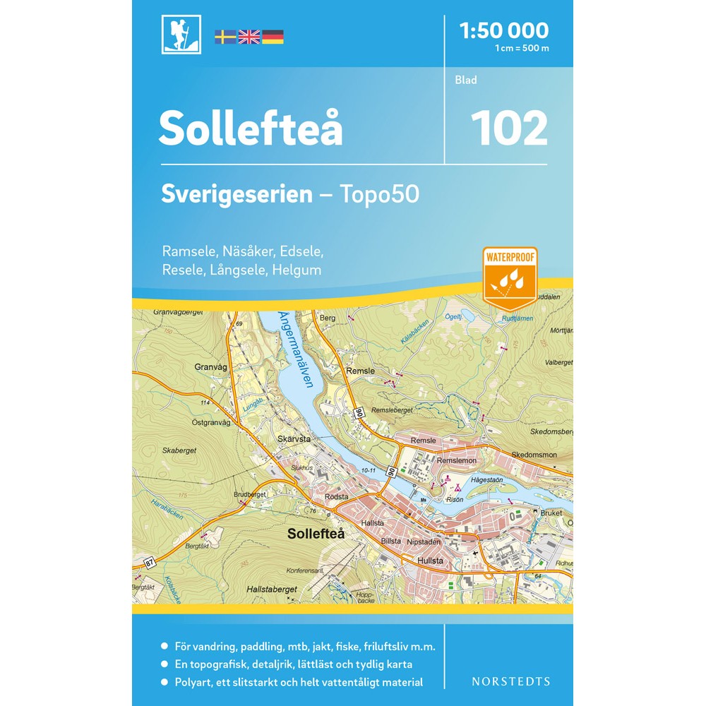 102 Sollefteå Sverigeserien 1:50 000